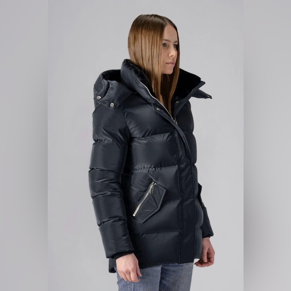 WOODPECKER WOMEN'S BUMNESTER 3/4 COAT - BLACK DIAMOND - Picture 6 of 9
